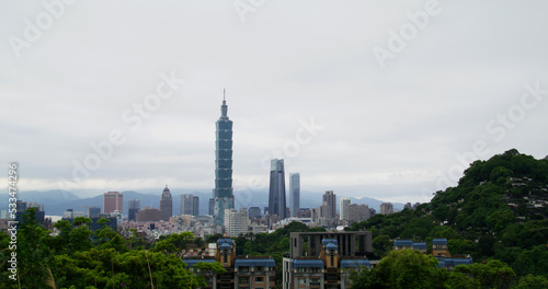 Taipei city skyline