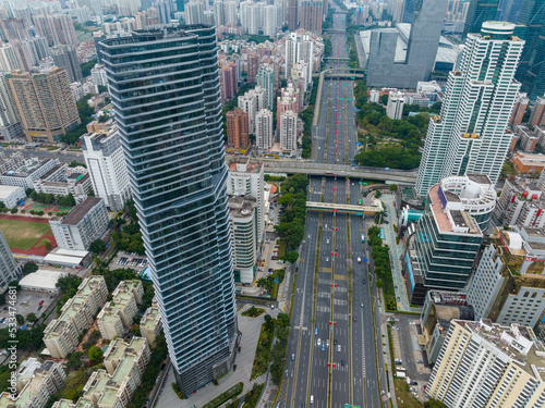 Top view of shenzhen futian district photo