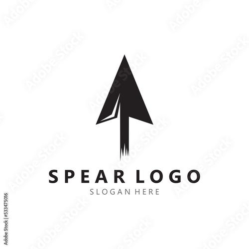 spear logo design with template vector illustration Free Download spear logo design with template vector illustration - GFXLoad