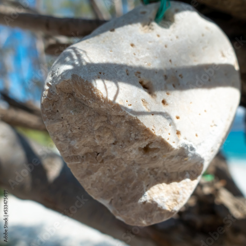 19. one broken stone on a tree