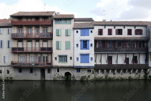Houses in Castres on the River Agout