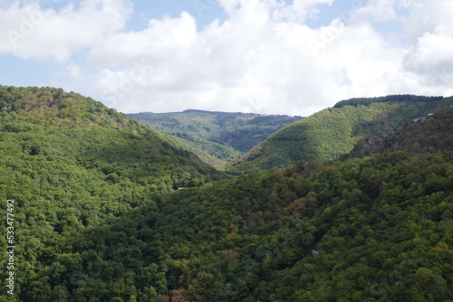 wooded hillsides in France © Jennifer de Montfort