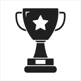 trophy icon vector design template