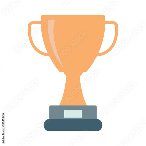 trophy icon vector design template