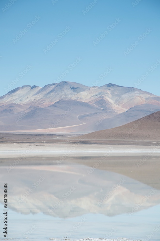 Lake and mountains in Bolivia