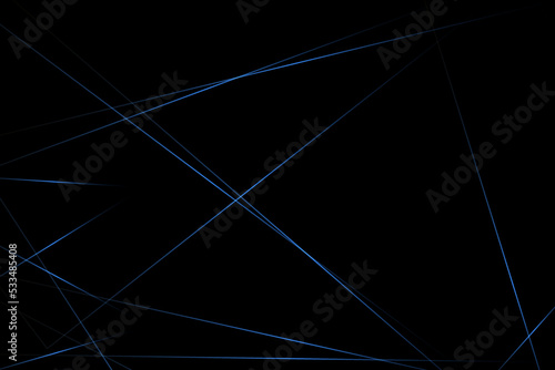 Abstract black with blue lines  triangles background modern design. Vector illustration EPS 10.