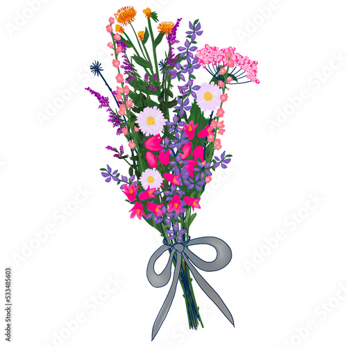 Bushel of Wild Flowers, Bouquet, Floral, Bundle, Pink, Purple, orange