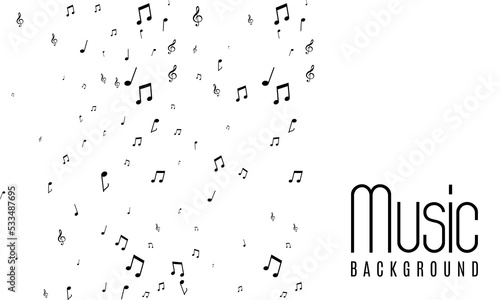 music icon vector background. abstract music vector. music studio background
