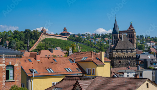 Obraz na plátně View of the historic city walls, St