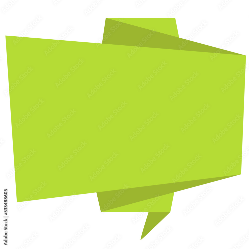 Design Quote speech bubble orugami paper cut Design Quote speech bubble orugami paper cut