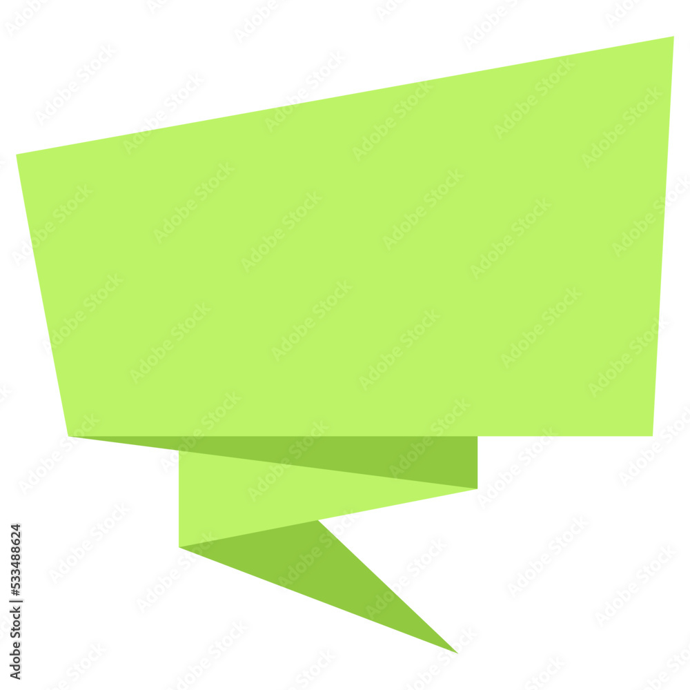 Design Quote speech bubble orugami paper cut Design Quote speech bubble orugami paper cut