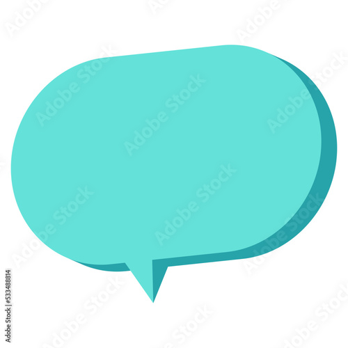 3d  speech bubble chat icon