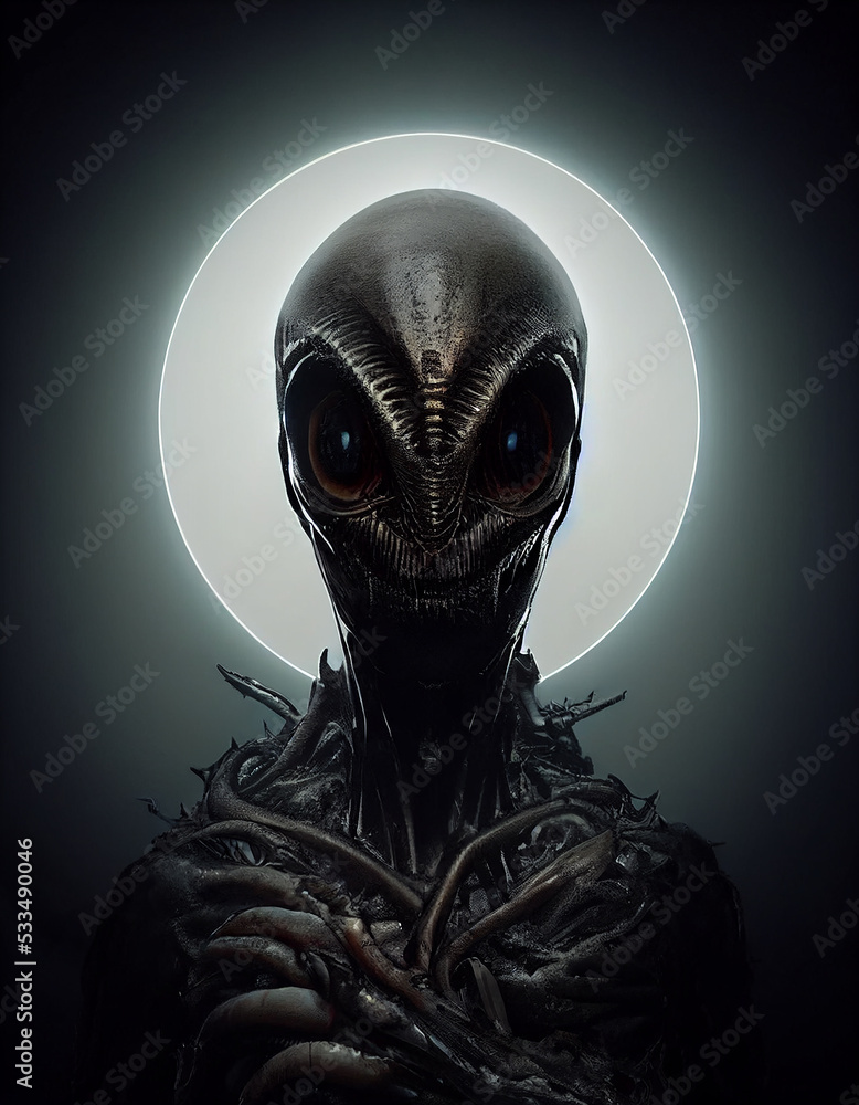 Creepy Ancient Reptilian Alien 3D Art Conceptual Illustration Stunning Creepy Ancient Reptilian Alien 3D Art Conceptual Illustration Stunning