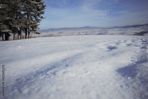 winter landscape in the mountains