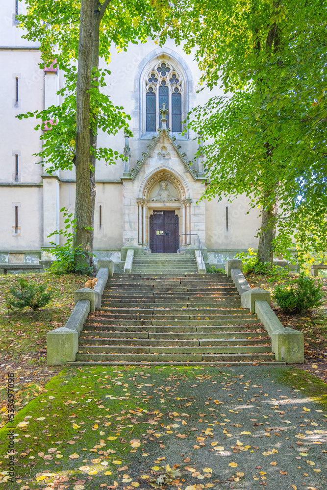 Fototapeta premium Church of St. Francis of Assisi on sunny summer day