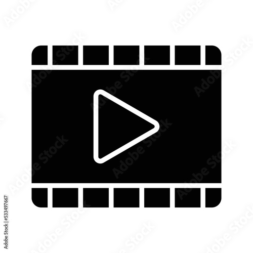 Play Video vector icon illustration 