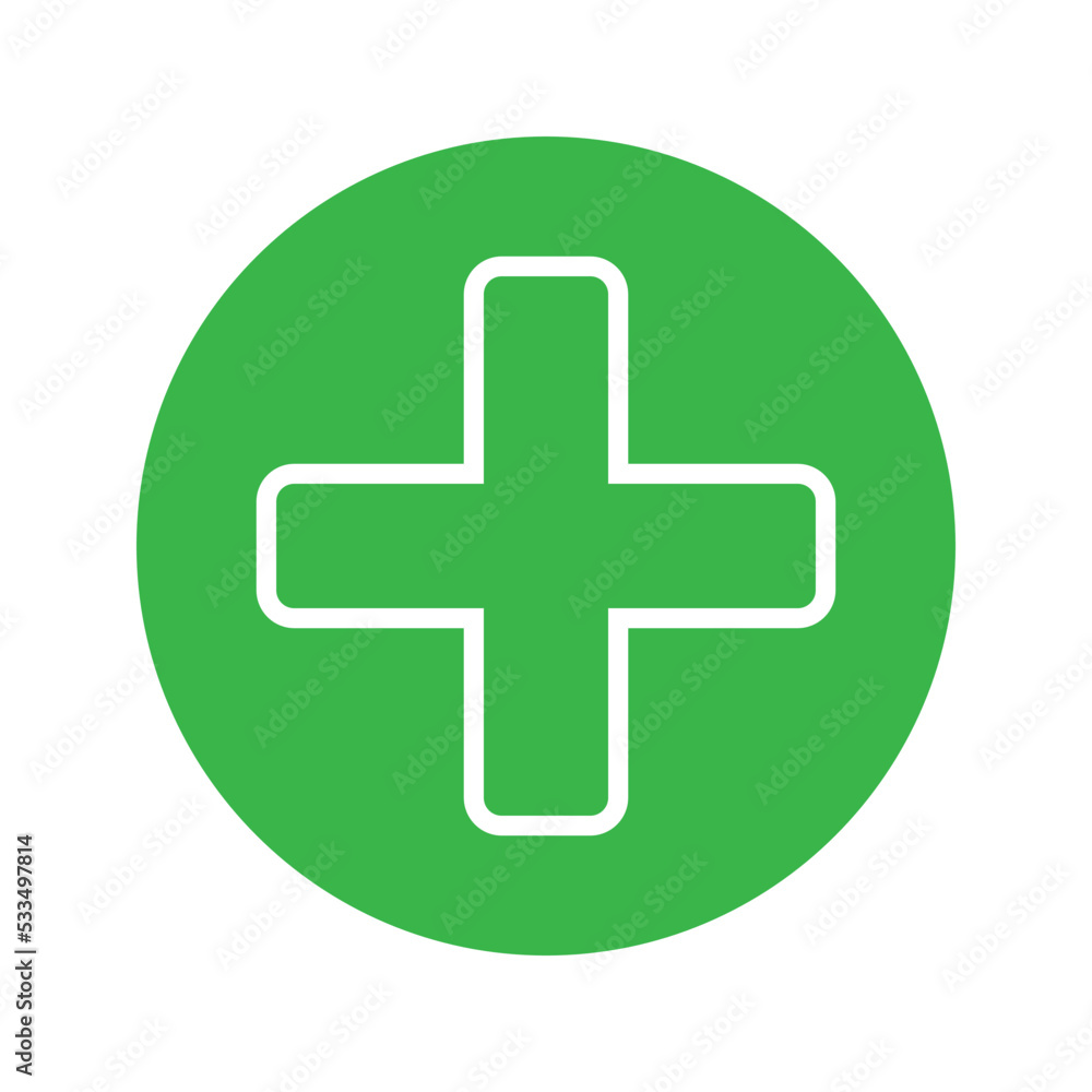 Plus icon vector illustration logo template for many purpose. Plus icon vector illustration logo template for many purpose.