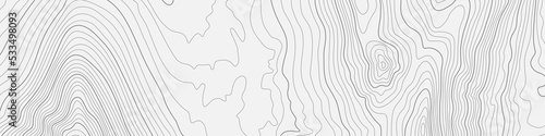 Black on white contours vector topography stylized height of the lines. The concept of a conditional geography scheme and the terrain path. Ultra wide size. Map on land vector terrain Illustration.