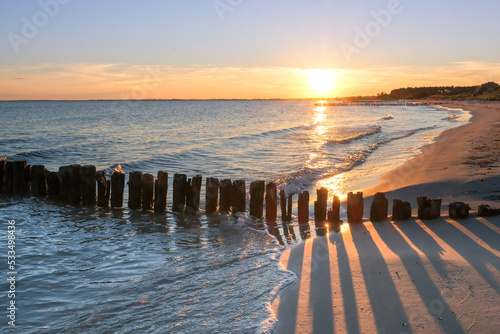 Awesome sunset at the Ile of Moen, Denmark, Europe © Erich 