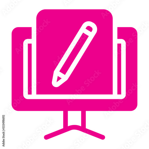 blogging gradient icon