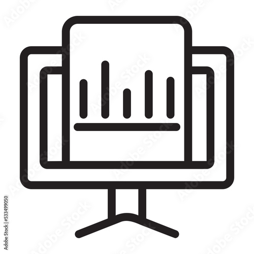 analytics line icon