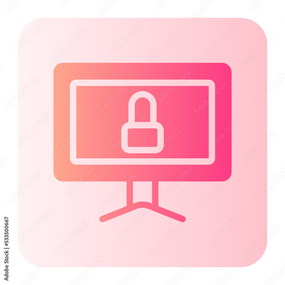 monitor gradient icon monitor gradient icon