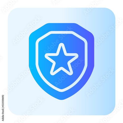 police badge gradient icon