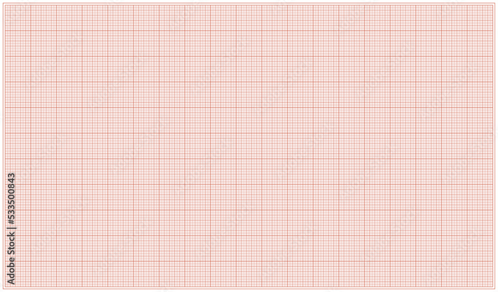 Graph paper background. Millimetre paper (pink). 1 mm marking step. Template.  Vector illustration. Stock Vector | Adobe Stock