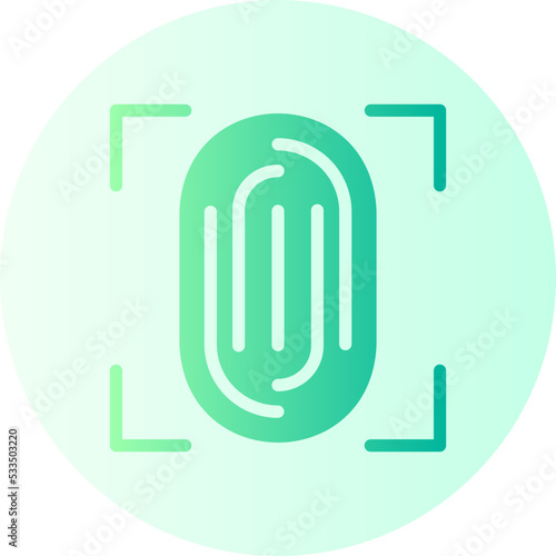 fingerprint gradient icon
