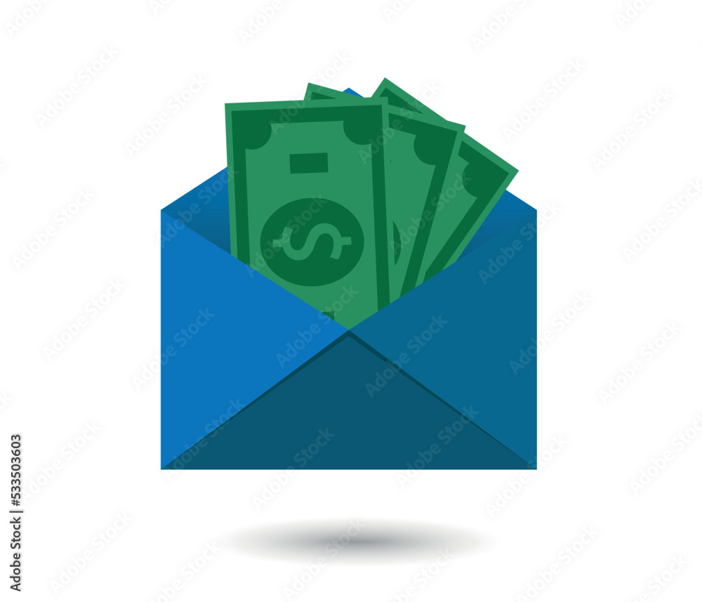 envelope money icon. Dollar donation symbol, letter on white background. Money sign for mobile concept or web design. Vector graphics.
envelope money icon. Dollar donation symbol, letter on white background. Money sign for mobile concept or web design. Vector graphics.