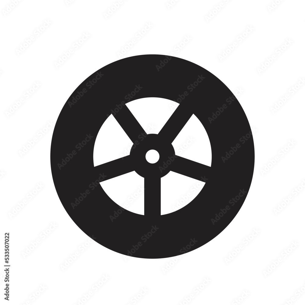 car wheel vector symbol illustration car wheel vector symbol illustration