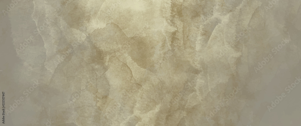 Naklejka premium Vector watercolor art background with old paper texture. Hand drawn textured backdrop. Aged wallpaper for card, cover design, flyers. Parchment. Grunge template. Watercolor texture.