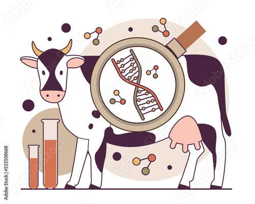 Genetic modificated organism or GMO. Biotechnology, food improvement