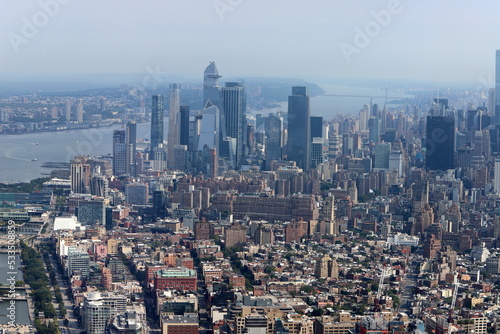 New York USA September 4, 2022. New York from 102 floors of the World Trade Center. © shimon
