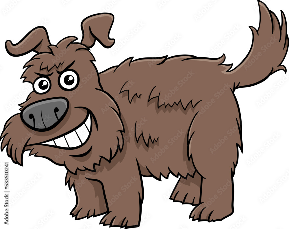 cartoon funny shaggy brown dog comic animal character cartoon funny shaggy brown dog comic animal character