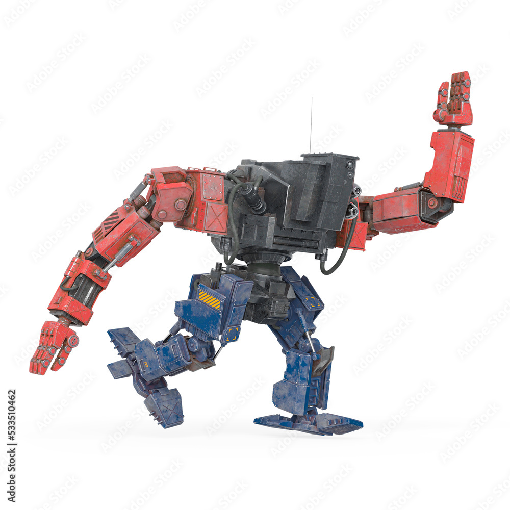 machine is running fast in white background side view machine is running fast in white background side view
