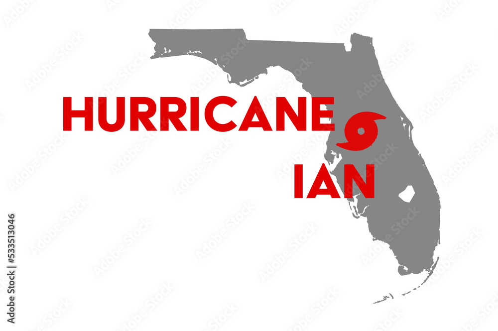 Hurricane Ian - obrazy, fototapety, plakaty 