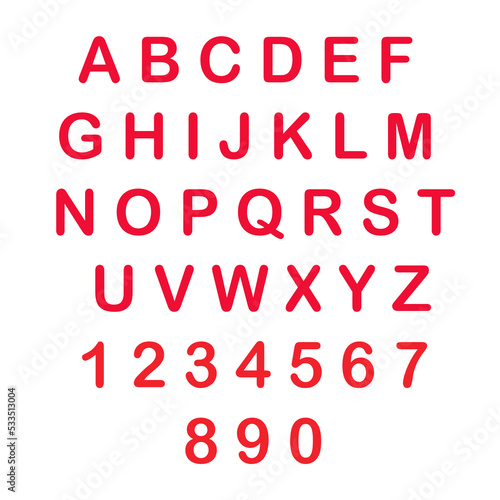 Elegant and classic upper case letters, fonts A-Z - abcd ... Alphabets and numbers 
