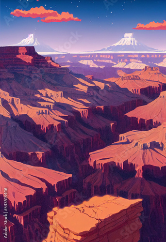 Illustration of Grand Canyon National Park