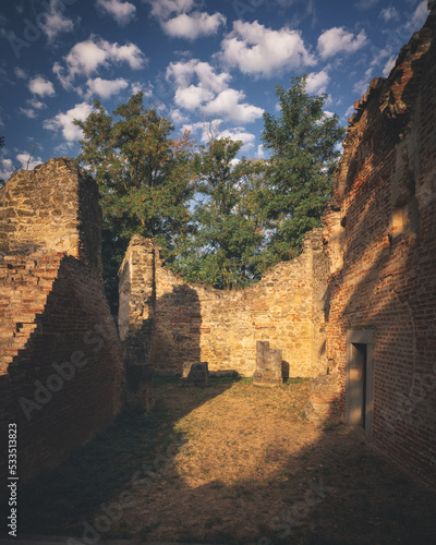 Medieval ruin temple of Rád...