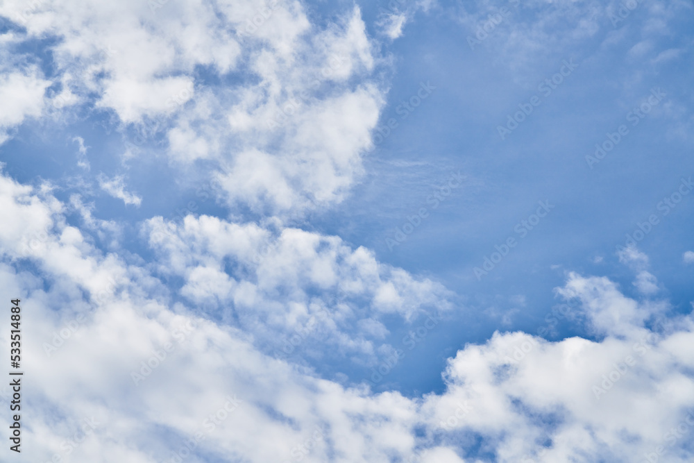 Beatiful blue sky with clouds on a sunny day Beatiful blue sky with clouds on a sunny day