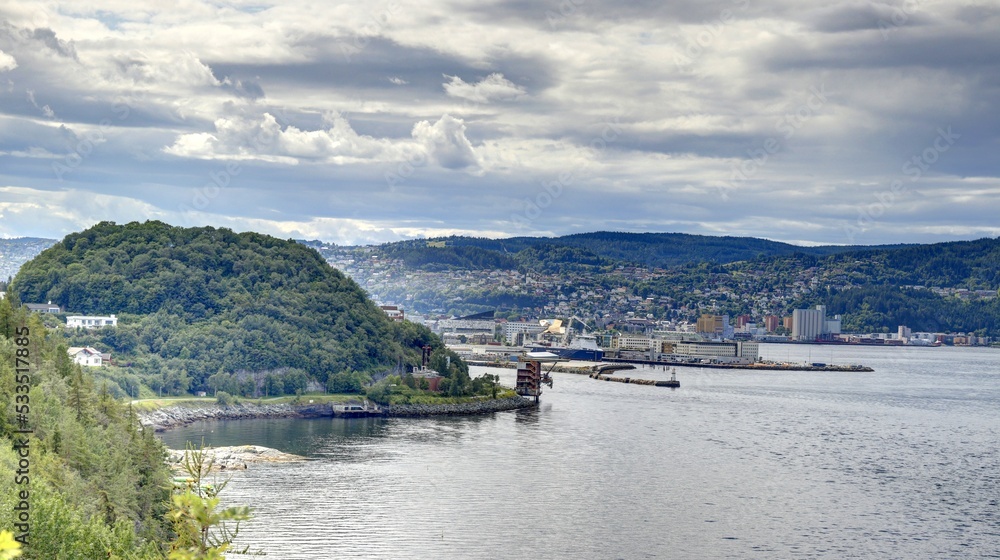 fjord de Trondheim en Norvège