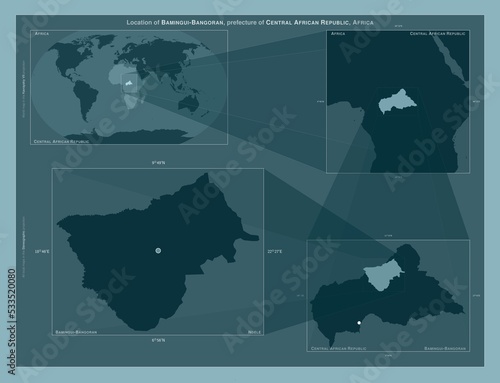 Bamingui-Bangoran, Central African Republic. Described location diagram photo