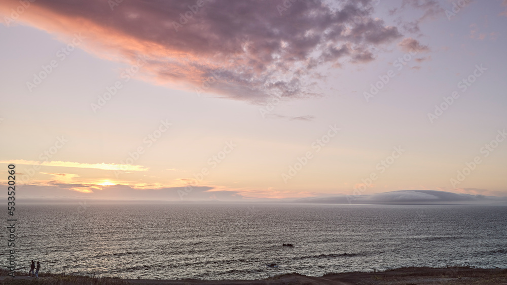 sunset over the sea sunset over the sea