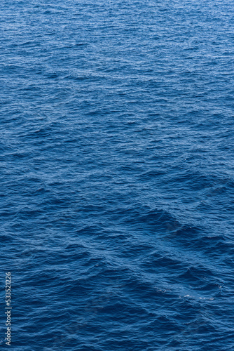 panoramic view of the blue open endless ocean