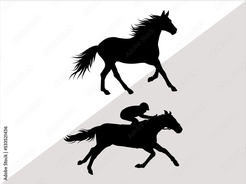 Horse Racing Svg, Horse Racing Silhouette, Jockey Svg, Horse racing at