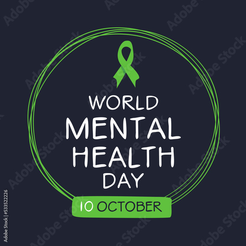 World Mental Health Day, held on 10 October. photo
