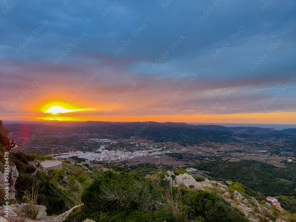 Fototapeta premium sunset in the mountains