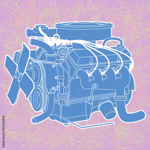 generic car automotive engine