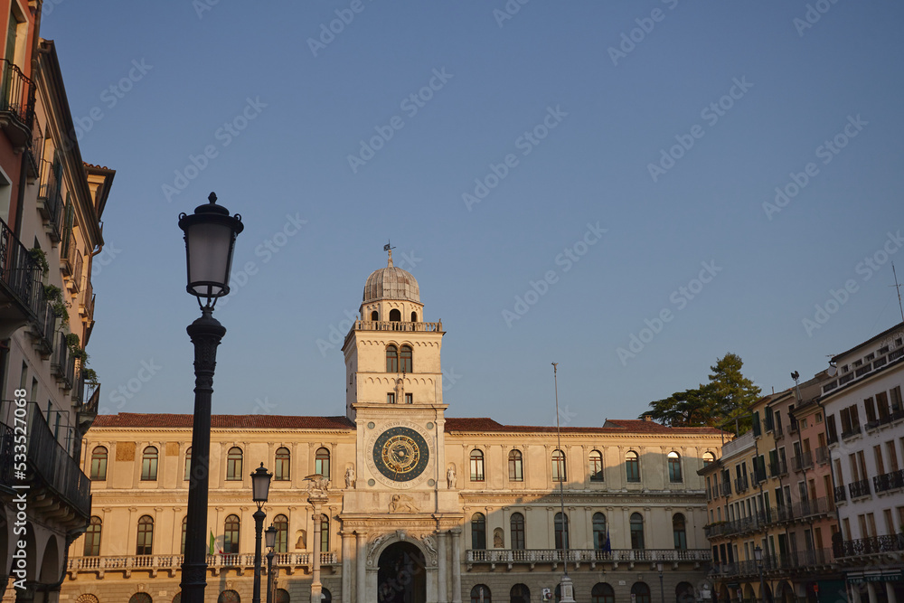 Torre dell'Orologio at suset, Padua